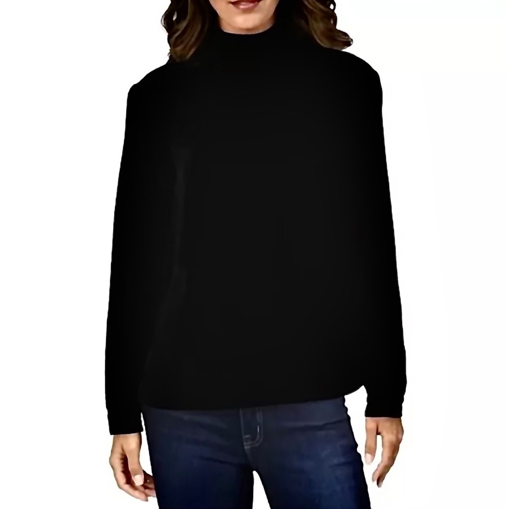 JOES WOMENS VELVET MOCK NECK LONG SLEEVE BLOUSE SIZE M